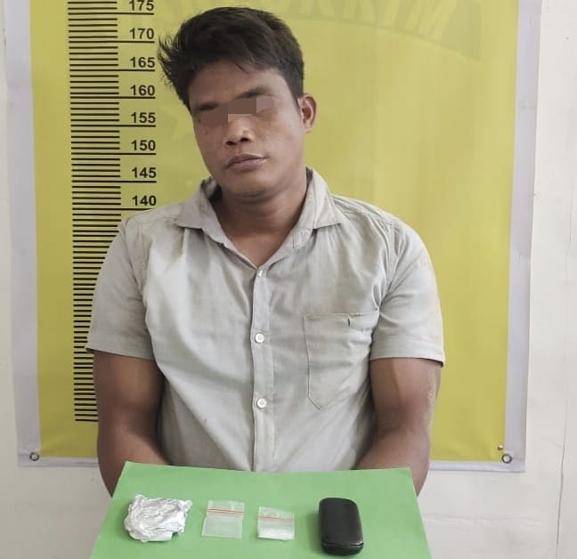 Edarkan 1,57 Gram Sabu, Seorang Pemuda Pengangguran Diringkus Polsek Batang Gansal