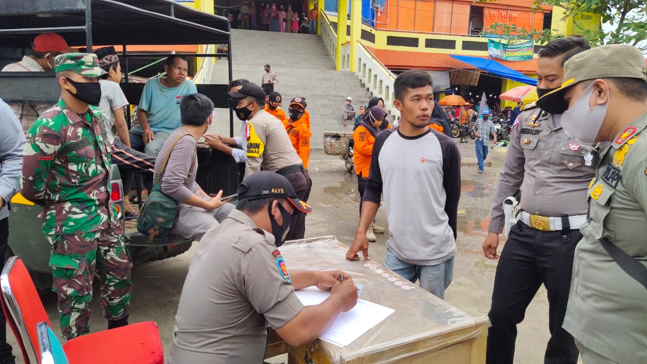 Puluhan Warga Bandel Terjaring Razia Yustisi