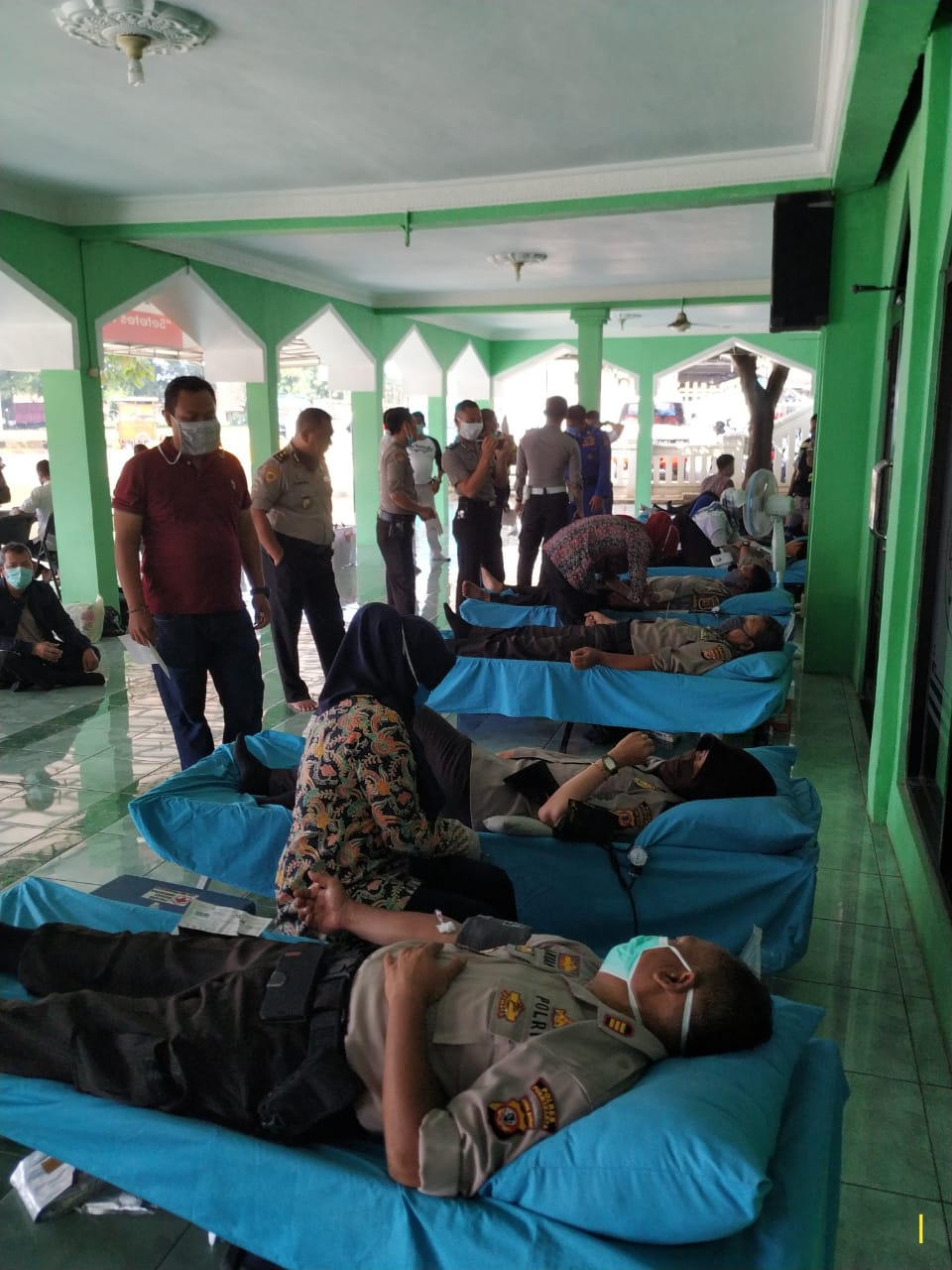 Ratusan Personel Polres Purwakarta Gelar Donor Darah 
