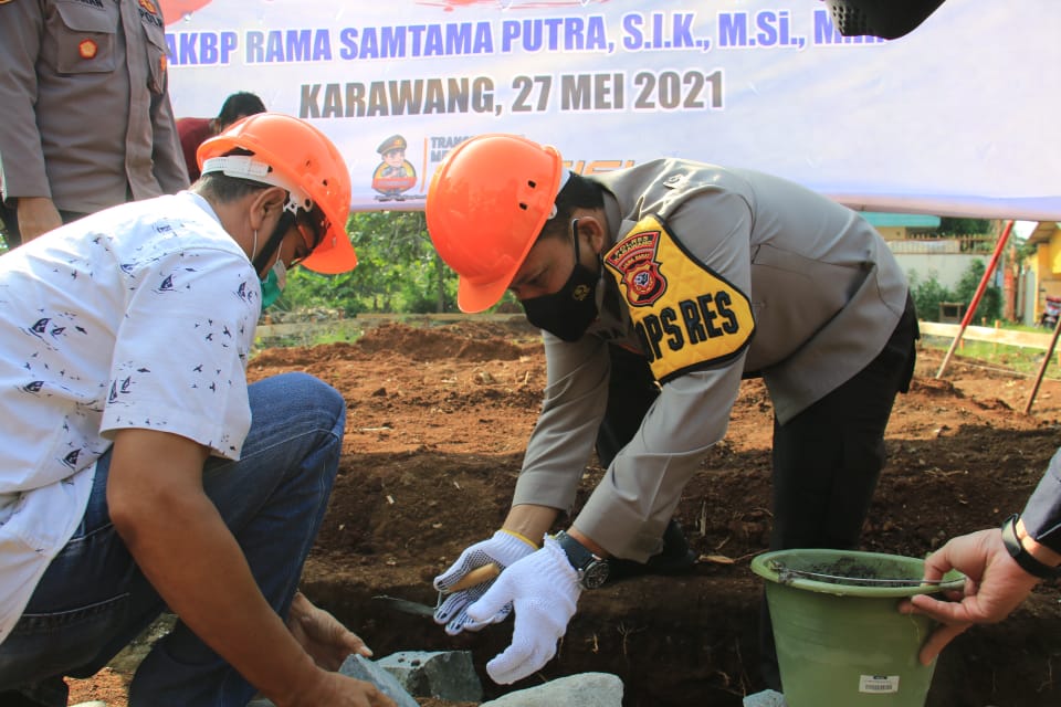 Peletakan Batu Pertama Rumah Dinas Polri