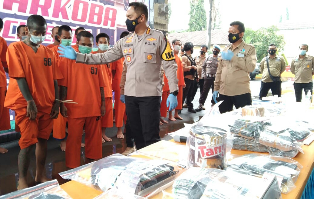 Sat Narkoba Polresta Cirebon Polda Jabar Ungkap 27 Kasus, Puluhan Tersangka Diamankan