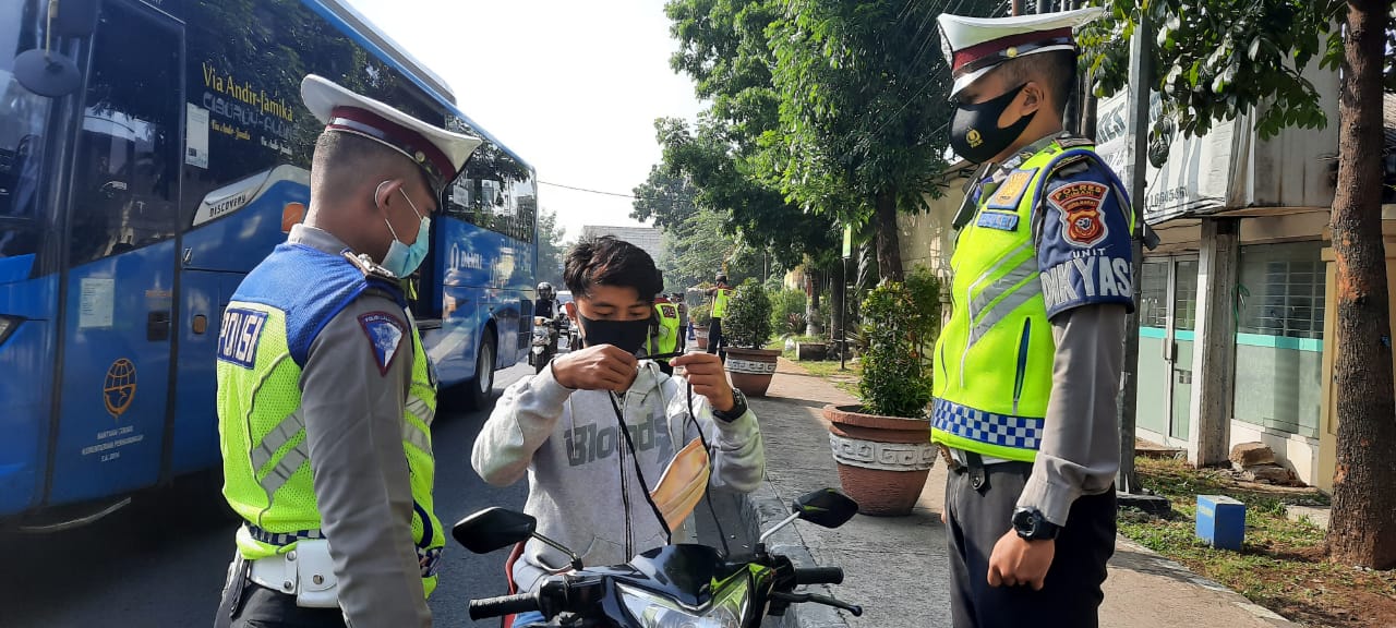 Cegah Covid-19, Kembali Polres Cimahi Polda Jabar Gelar Ops Yustisi 