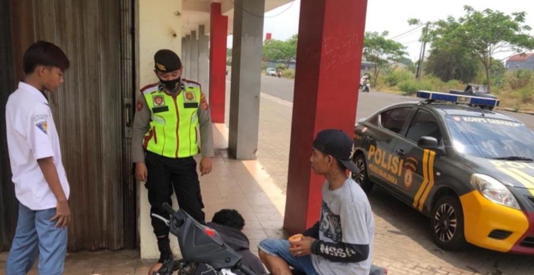 Patroli Sabhara Polres Majalengka Polda Jabar Berikan Himbauan Edukasi Pendisiplinan Masyarakat