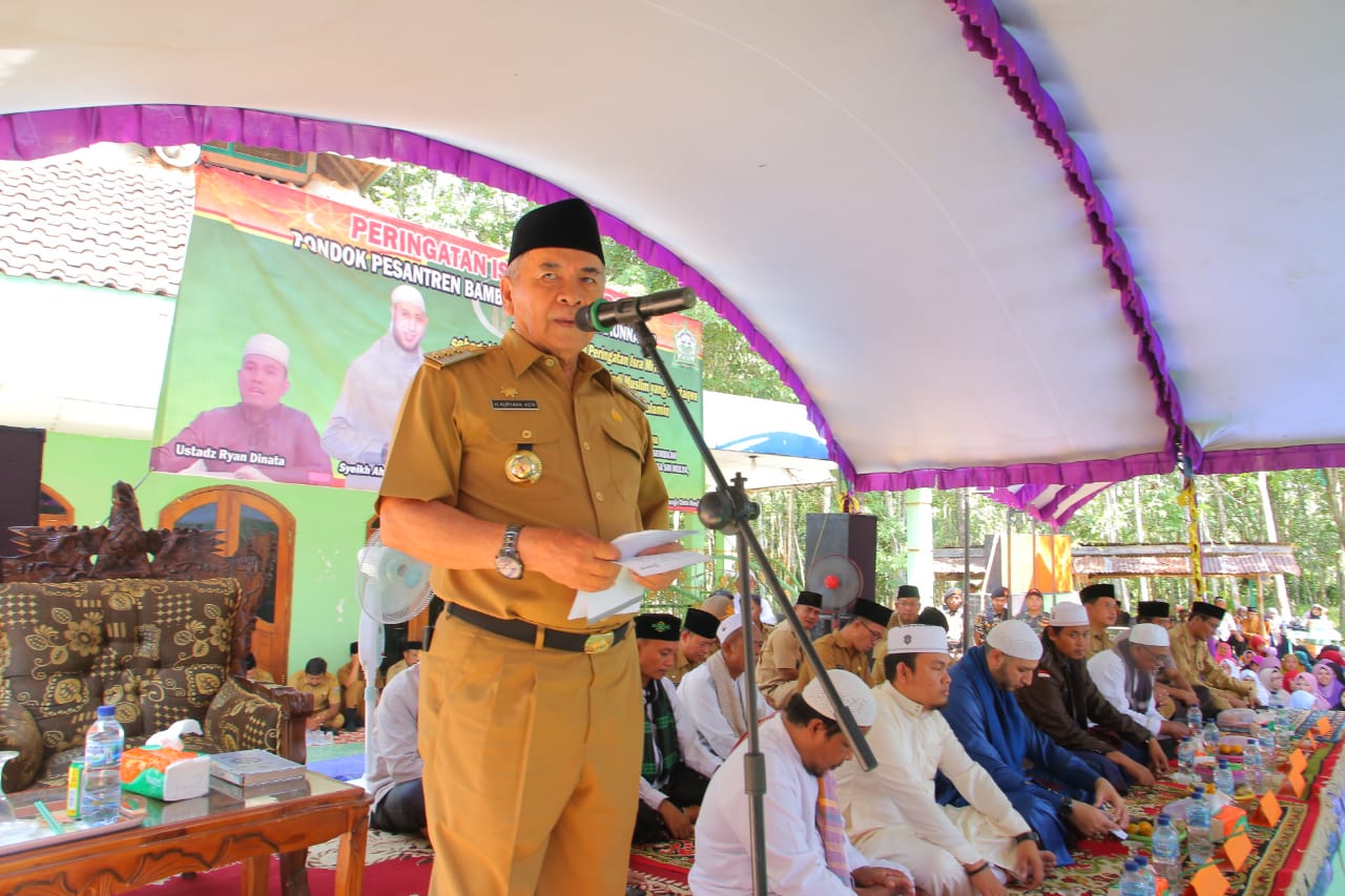 Bupati OKU Drs. H. Kuryana Azis Menghadiri Acara Tabligh Akbar Peringatan Isro Mi raj Nabi Muhammad SAW 1441 H