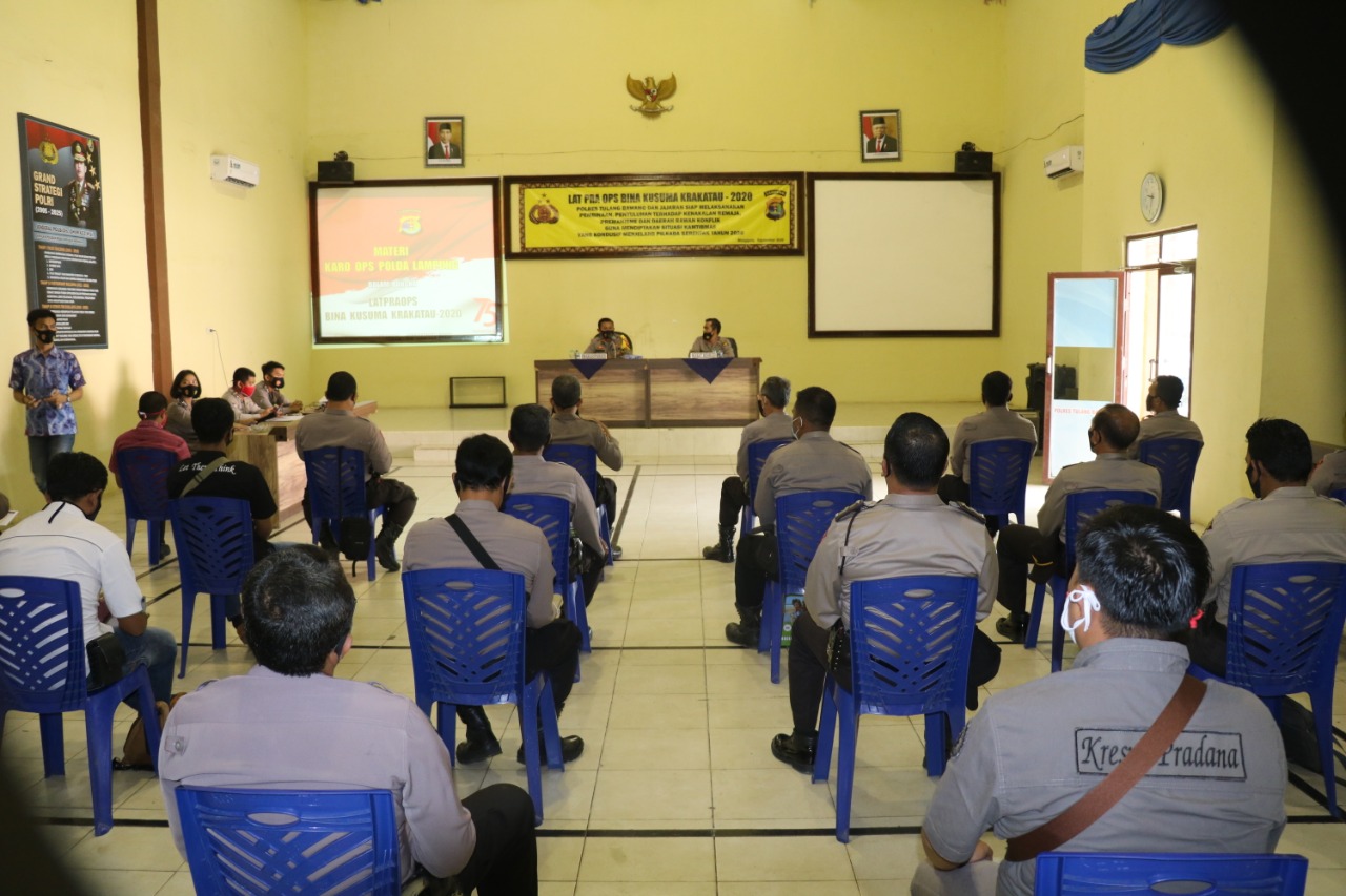 Polres Tulang Bawang Gelar Operasi Bina Kusuma Krakatau 2020