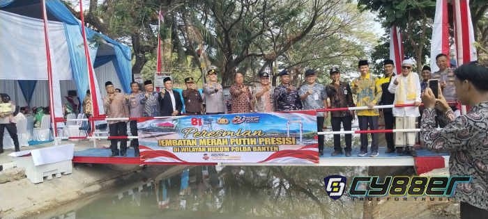 Kolaborasi BAZNAS dan Polres Cilegon Hadirkan Jembatan Merah Putih Presisi di Kadipaten