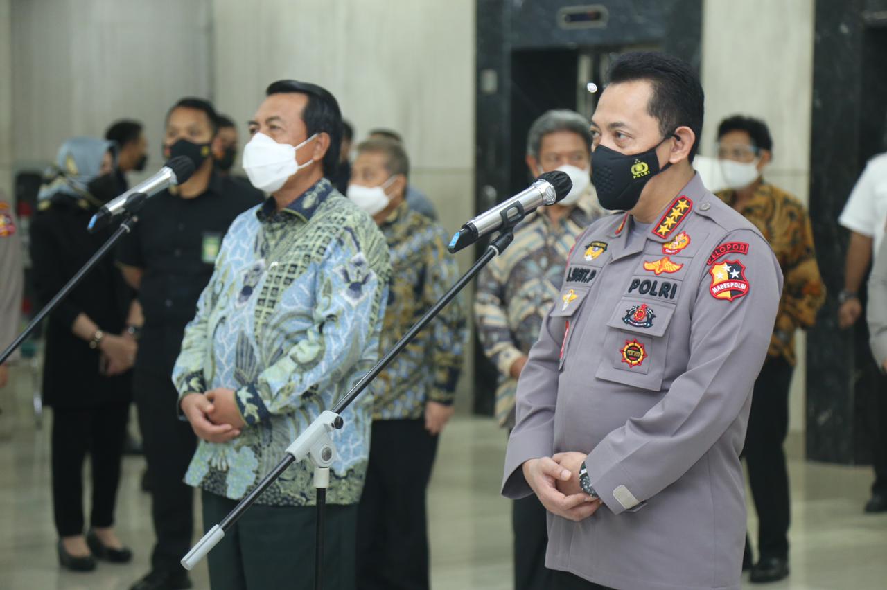 Lanjutkan Rangkaian Silaturahni, Kapolri Datangi MA, Bahas Tilang Elektronik