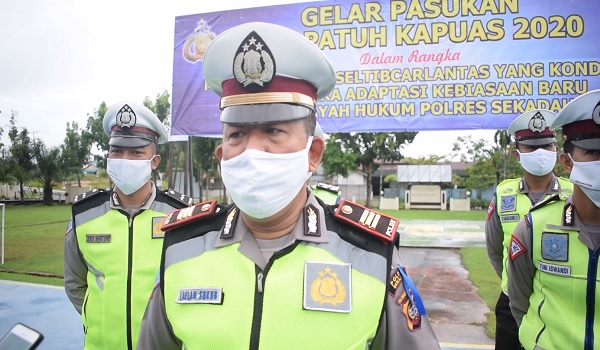 Kasat Lantas Polres Sekadau Jelaskan Jenis Pelanggaran Yang Ditindak Dalam Operasi Patuh Kapuas 2020