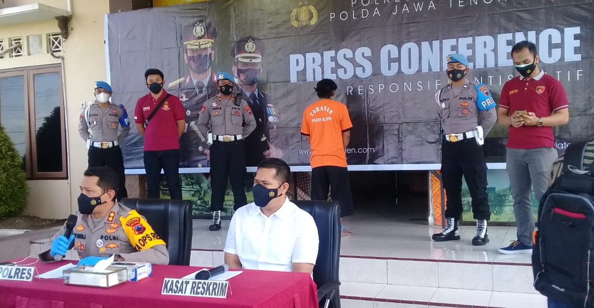 Kurang Dari 10 Jam Pelaku Pembunuhan di Ringkus Tim Resmob Polres Klaten
