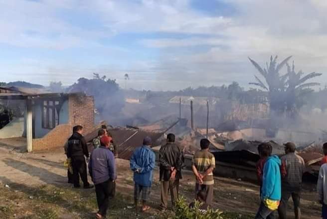 Delapan Rumah di Kabupaten Simalungun Ludes Terbakar 