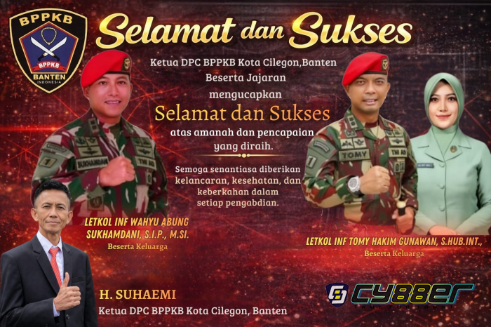 DPC BPPKB Kota Cilegon Sampaikan Ucapan Selamat atas Pergantian Kepemimpinan Batalyon 14