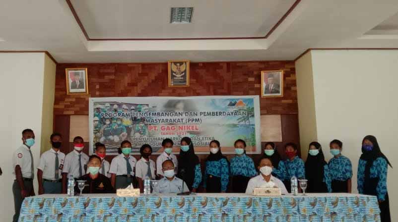 PT.Gag Nikel Gelar Penyuluhan Bahaya Narkoba dan Etika Menggunakan Medsos