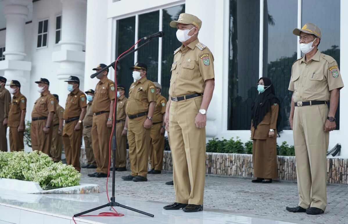 H.Surya B.Sc Pimpin Apel Gabungan, ASN Harus Tingkan Kedisiplinan