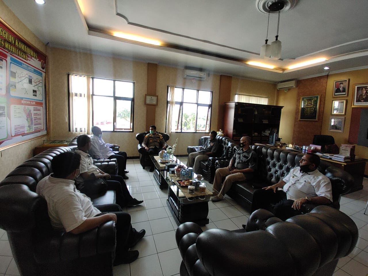 Tingkatkan Kerjasama Jaga Kamtibmas, Kapolres Majalengka Terima Kunjungan Silaturahmi APDESI