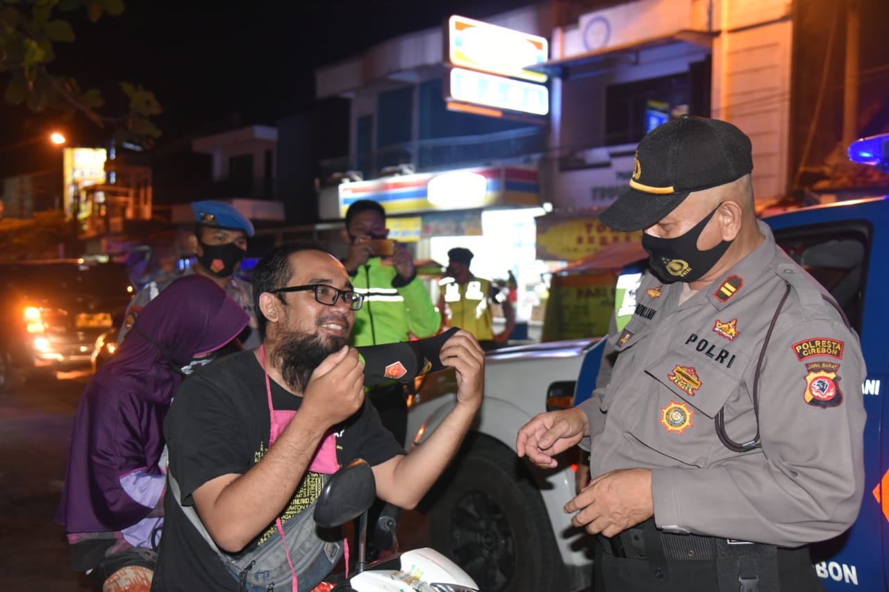 Cegah dan Kendalikan Penyebaran Covid-19, Polresta Cirebon Gencar Tingkatkan Disiplinkan Protokol Kesehatan