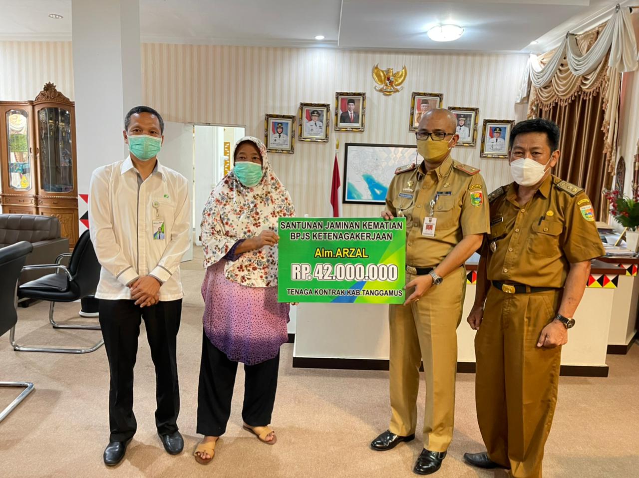 Sekda Kabupatan Tanggamus Audiensi dengan Kepala BPJS Cabang Pringsewu