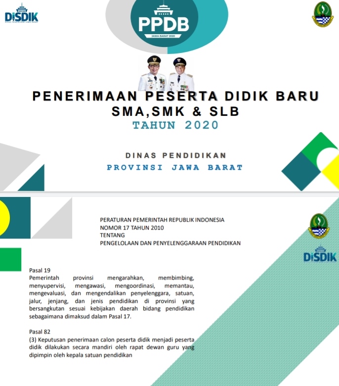 Disdik Jabar Rilis PPDB Tahun 2020, Berikut Jadwalnya