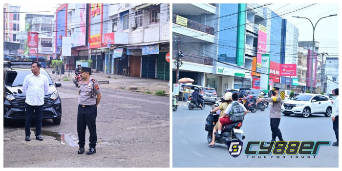 Turun ke Jalan, Wakapolda Jambi Pastikan Kelancaran Lalu Lintas Pagi di Kota Jambi