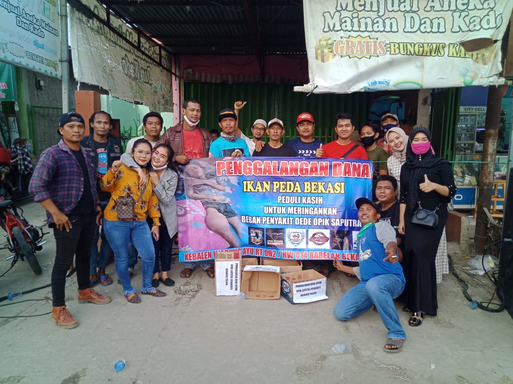 Komunitas Ikan Peda Dangdut Bekasi Mengadakan Pengalangan Dana