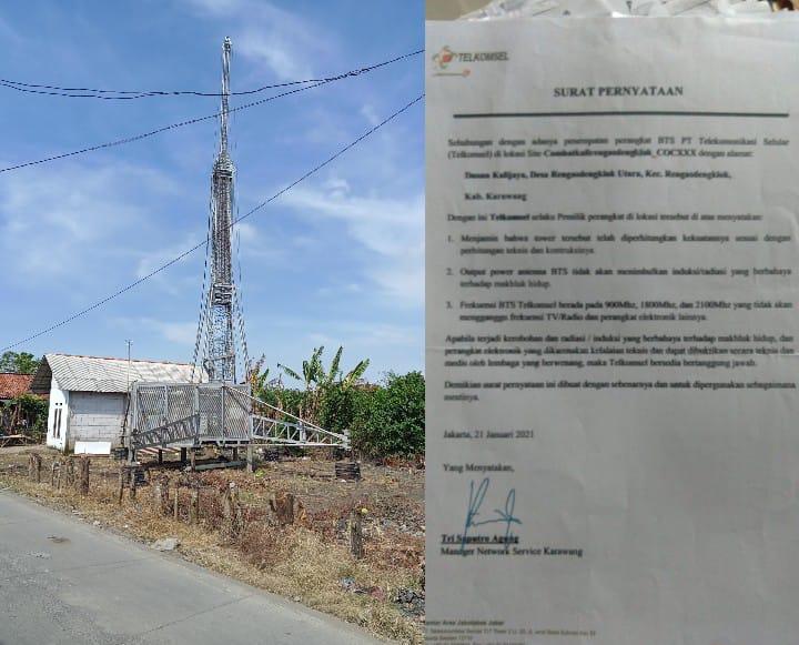 Kasi Trantib Kecamatan Rengasdengklok Tidak Diam Perihal Keberadaan Tower Combat