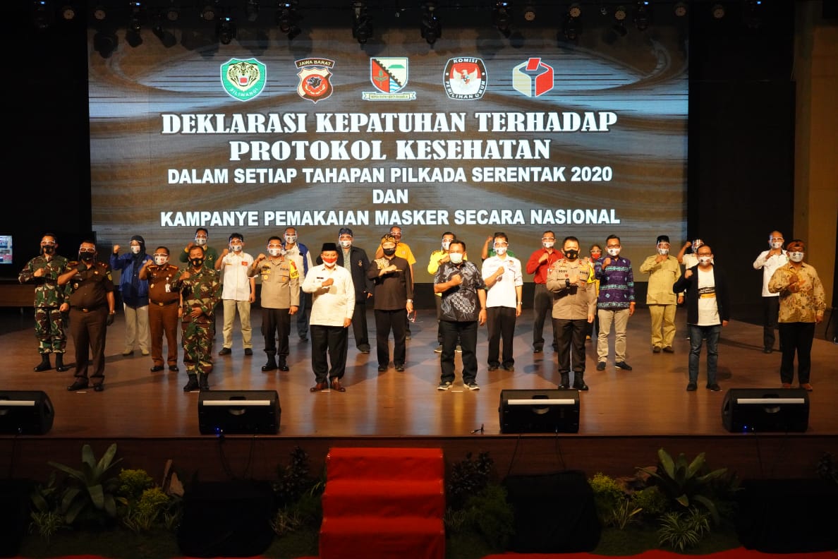 Deklarasi Kepatuhan Terhadap Protokol Kesehatan Dalam Setiap Tahapan Pilkada Serentak 2020