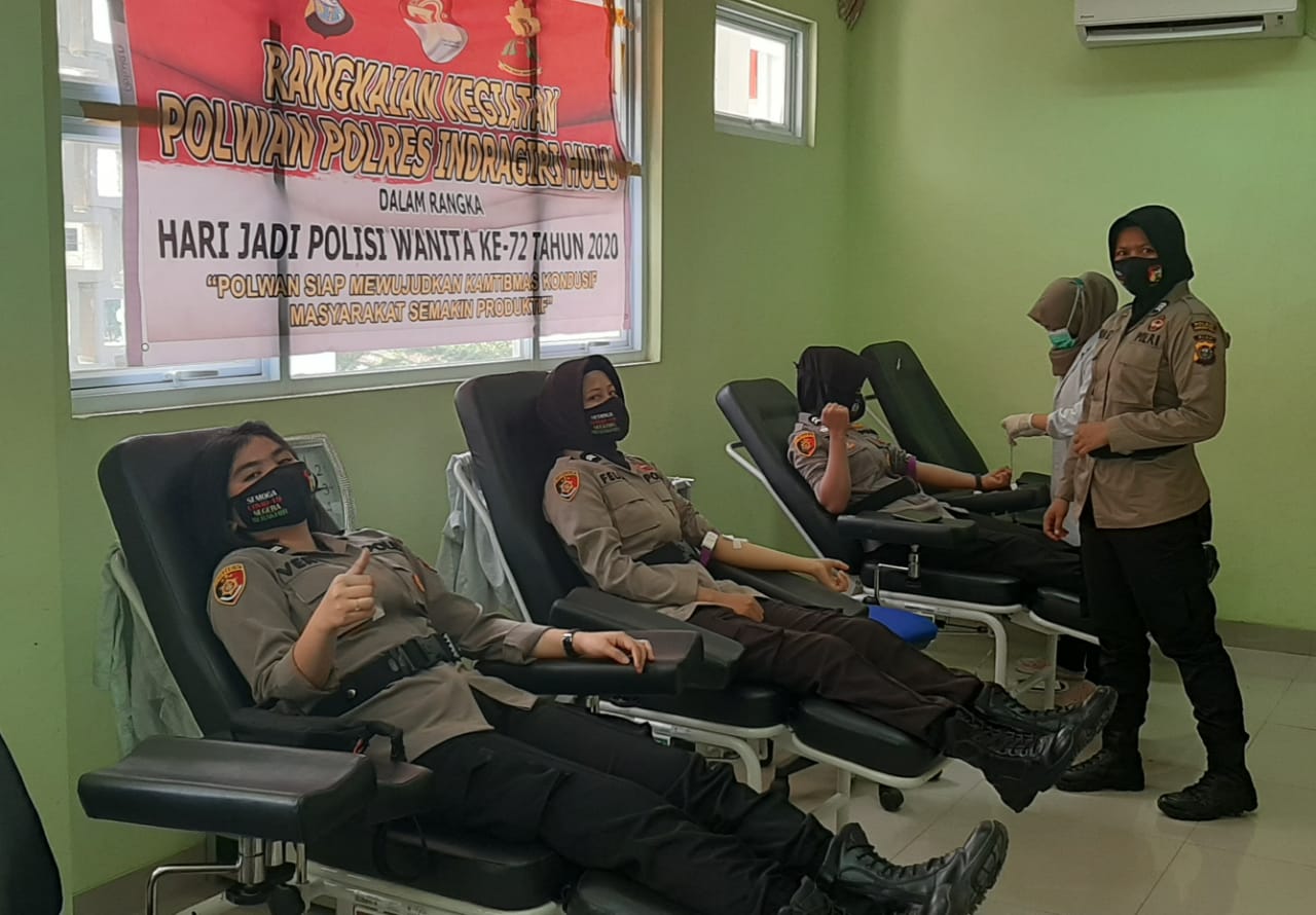 Peringati Hari Jadi Polwan Ke-72, Ini Yang Dilakukan Polwan Polres Inhu