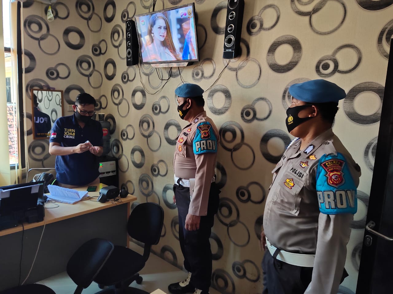 Polres Subang Laksanakan Kegiatan Rutin Himbau Protokol Kesehatan 3M
