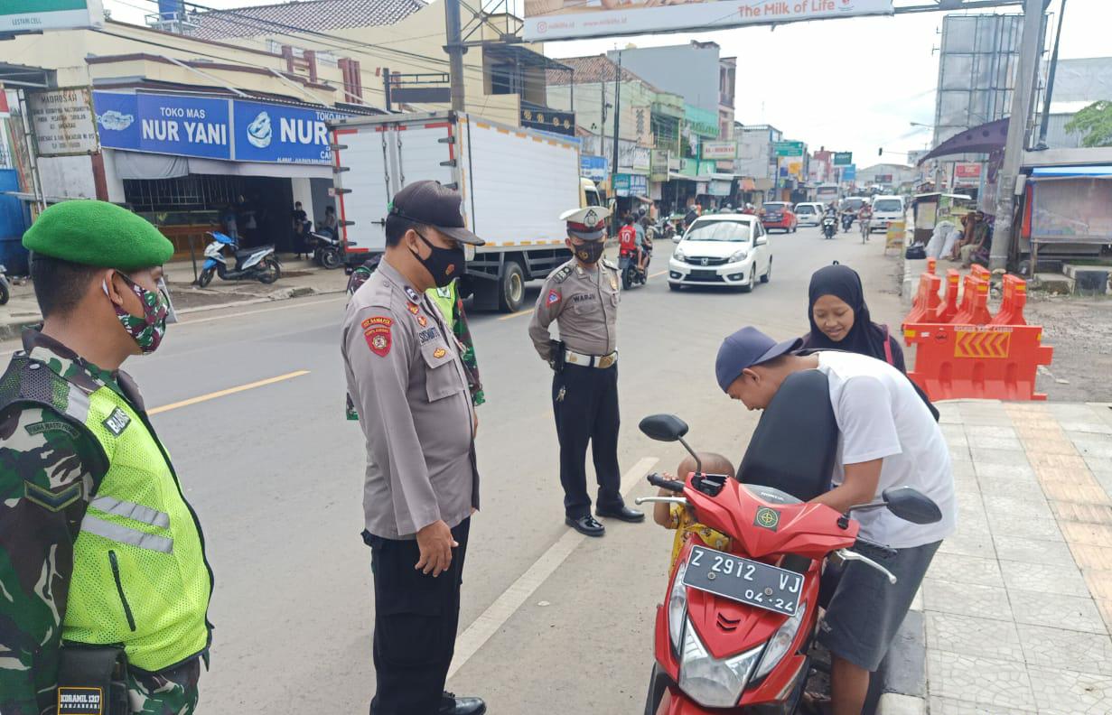 Cegah Covid-19, Polres Ciamis Polda Jabar Gelar Ops Yustisi