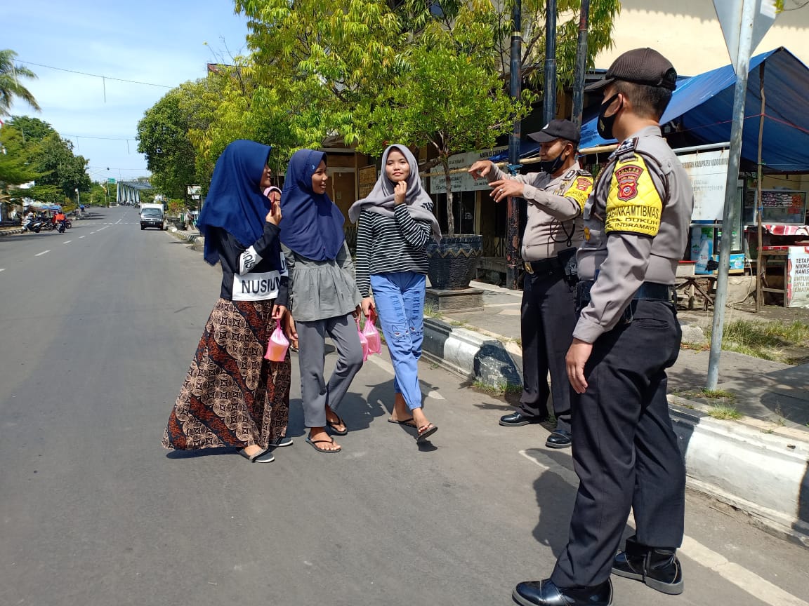 Polsek Indramayu Gelar Oprasi Yustisi dengan Merode Stationer dan Mobile dibeberapa Titik