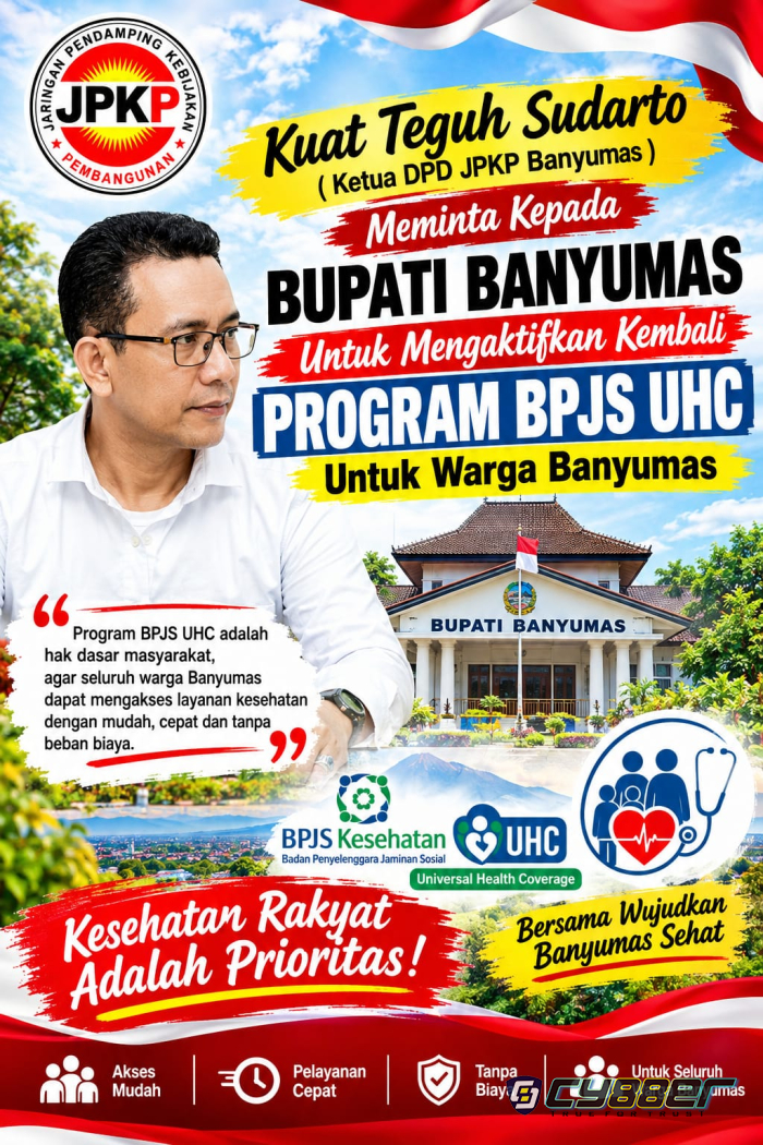 Kuat Teguh Sudarto Desak Bupati Banyumas Aktifkan Kembali Program BPJS UHC
