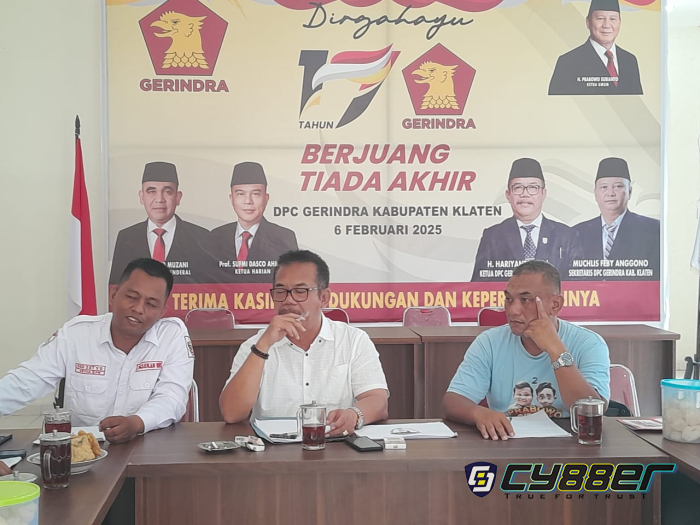 DPW Pasukan 08 Klaten Gelar Audiensi dengan DPC dan Fraksi Partai Gerindra Klaten