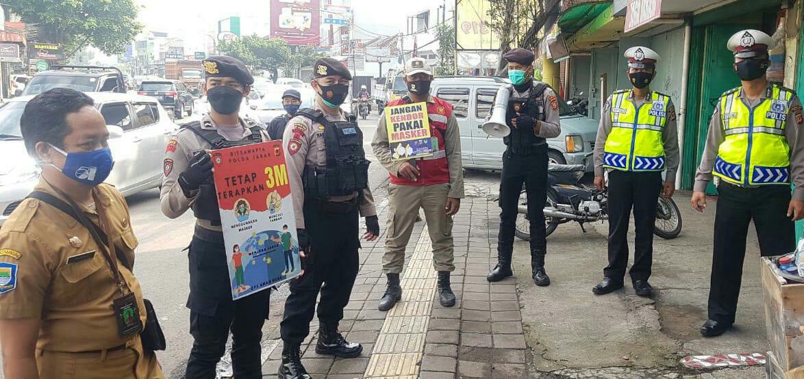 Ops Aman Nusa, Dit Samapta Polda Jabar Gencar Laksanakan Himbauan PPKM 