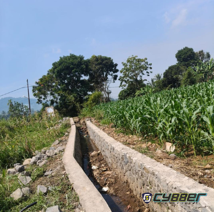 Progres Pembangunan Peningkatan Jaringan Irigasi di Wilayah Cimuncang Sukabumi Sudah Dimulai