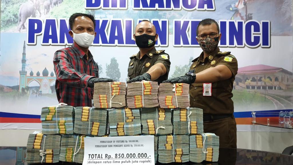 Kasi Pidsus Kejari Pelalawan Selamatkan Uang Negara Dari Hasil Tindak Pidana Korupsi