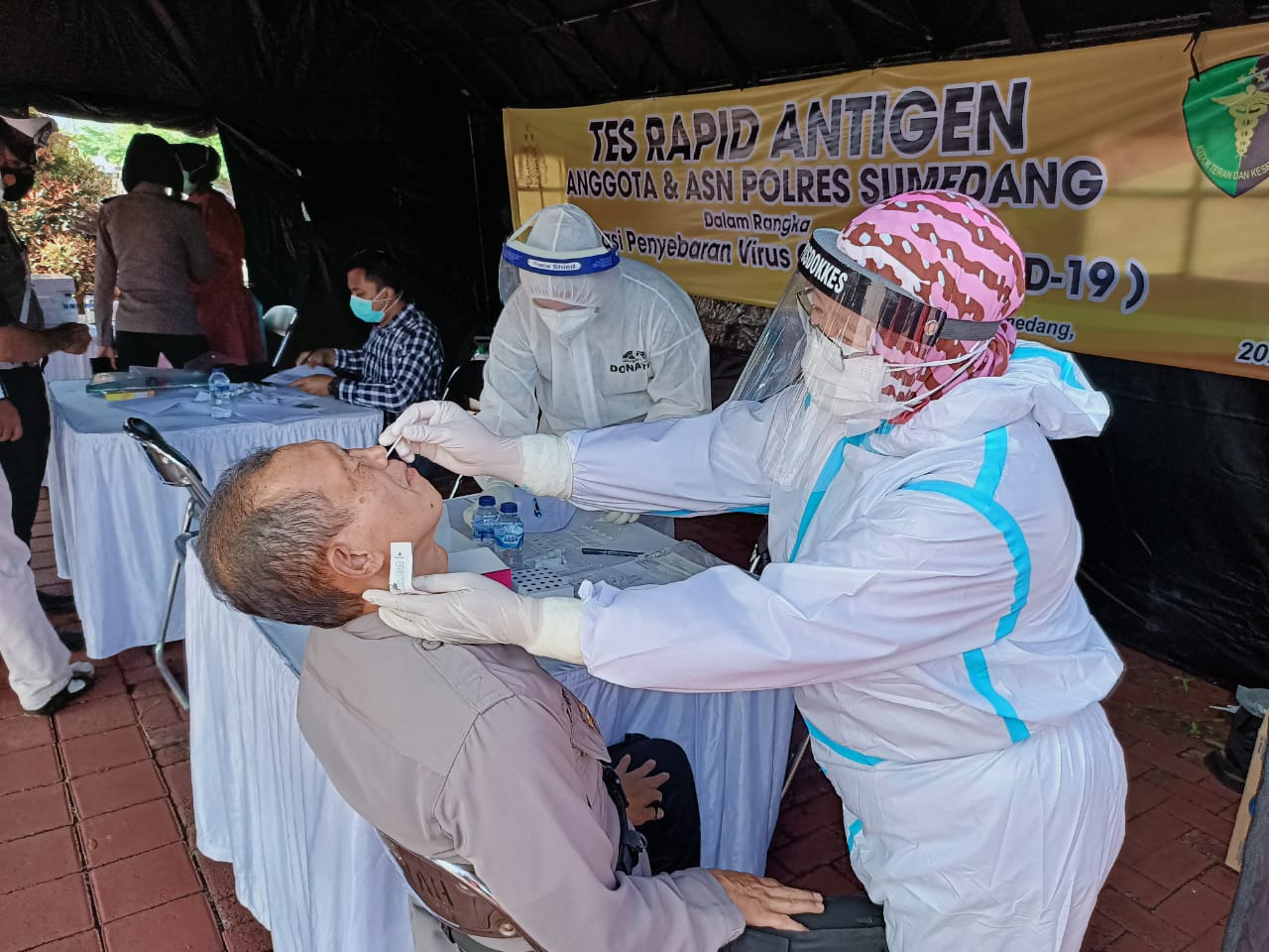Kapolres Sumedang Wajibkan Anggotanya Test Rapid Antigen