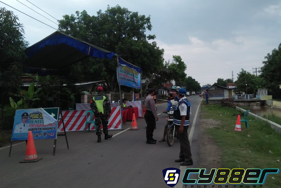 Polsek Kedokanbunder Lakukan Pengecekan Pos Chek Poin
