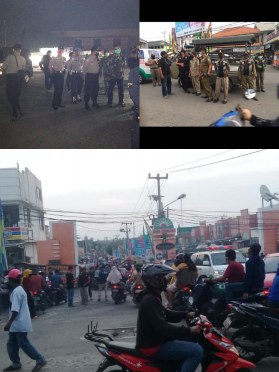 Tidak Patuhi PSBB, Sejumlah Pedagang Musiman Puri Cendana Dibubarkan 