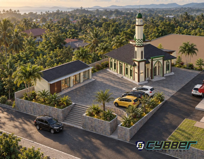 Kejutan Buat warga Selabintana, Sebuah Mesjid Wisata Muslim dibangun oleh Donatur dari Negeri Qatar