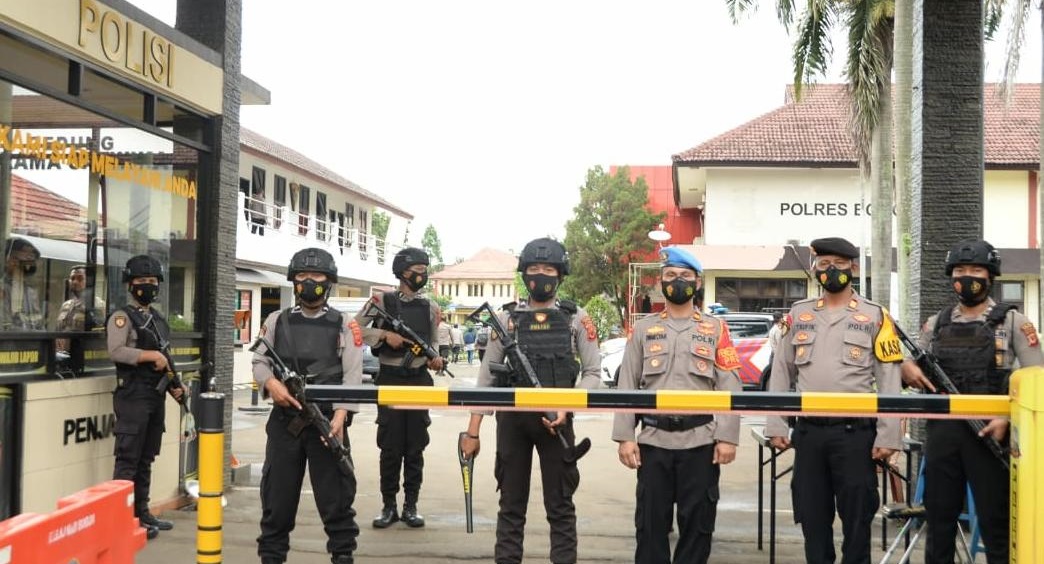 Pasca Aksi Teror di Mabes Polri, Pengamanan di Lingkungan Mako Polres Bogor Diperketat