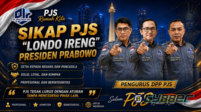 DPP PJS Tolak Keras Stigmatisasi "Londo Ireng" terhadap Wartawan, Desak Presiden Prabowo Cabut Pernyataan dan Sampaikan Permintaan Maaf
