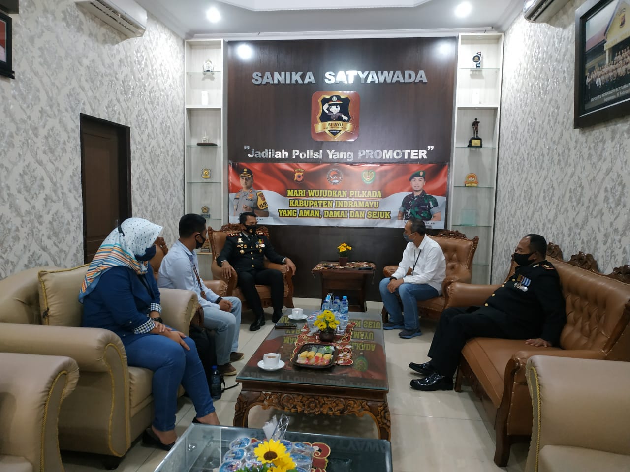 Jelang Pilkada, Kapolres Indramayu Gelar Silaturahmi Kamtibmas Bersama Perwakilan BRI