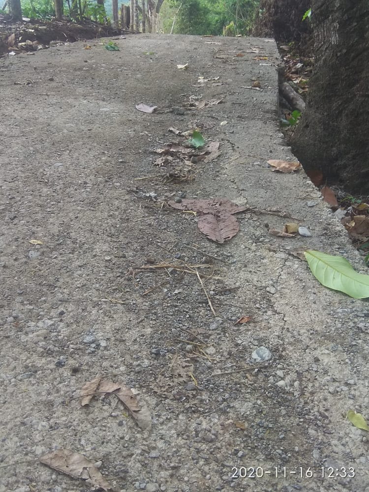 Pelaksana Mengaku Kalau Proyek Jalan Setapak Desa Galang Milik Anggota DPRD Empat Lawang