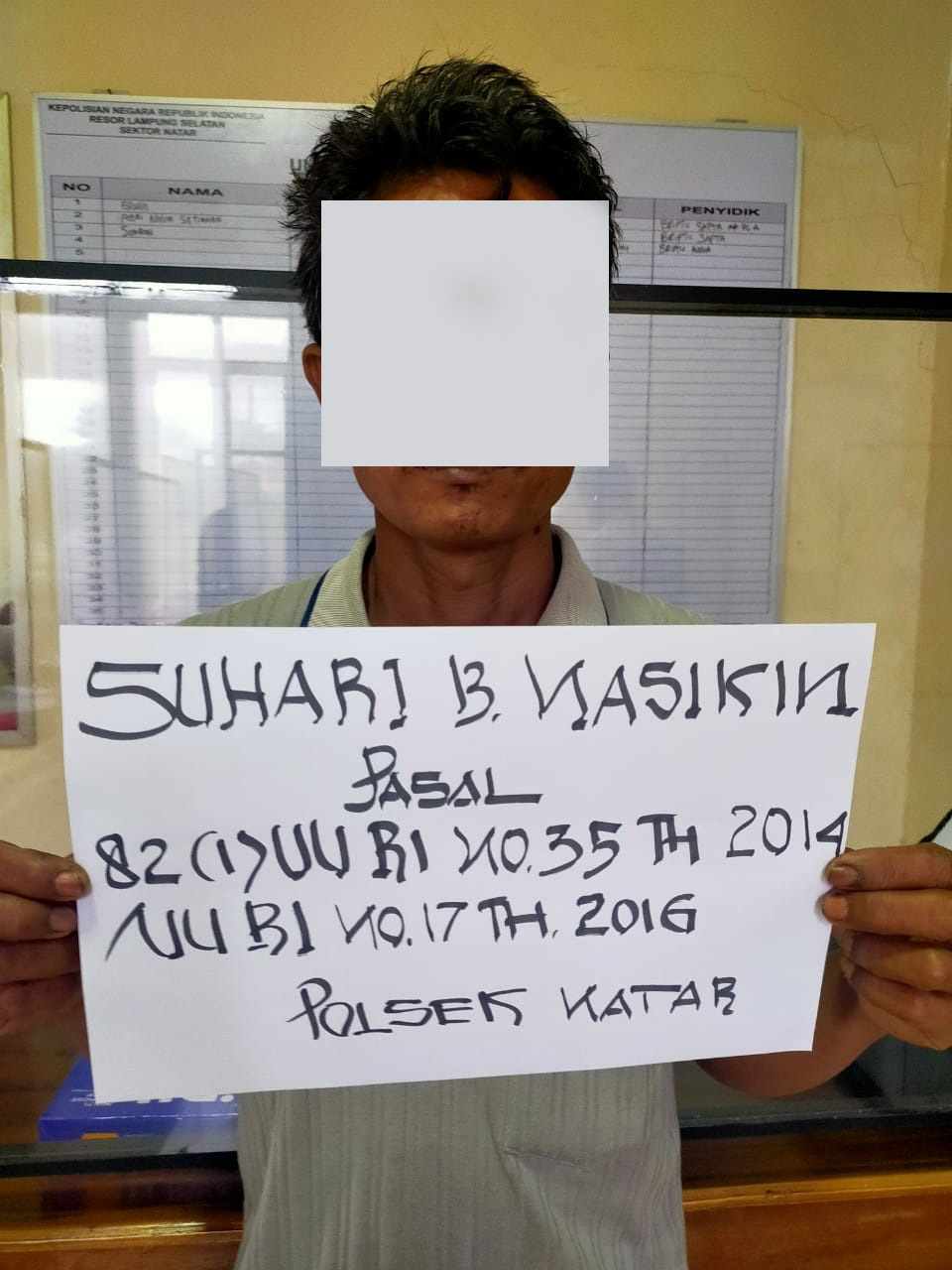 SH Pelaku Cabul Terhadap Ponakannya Diciduk Polsek Natar