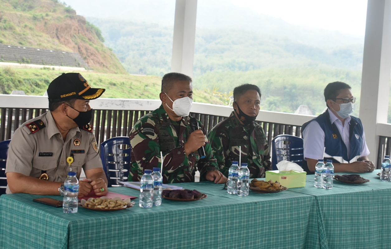 Danrem 063/SGJ Tinjau Proyek Strategis Nasional Bendungan Di Wilayah Kuningan