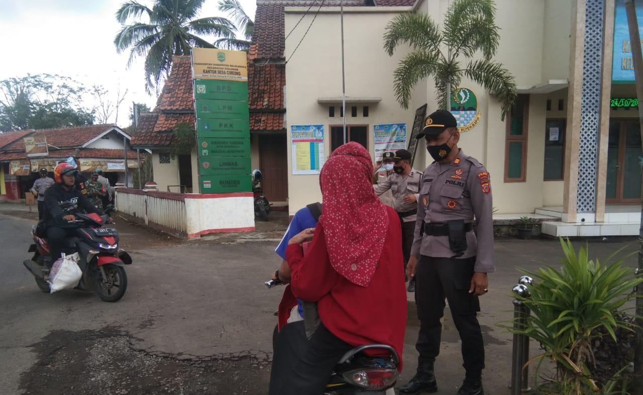 Ajak Warga Patuhi Prokes, Polres Majalengka Polda Jabar Terus Gelar Ops Yustisi