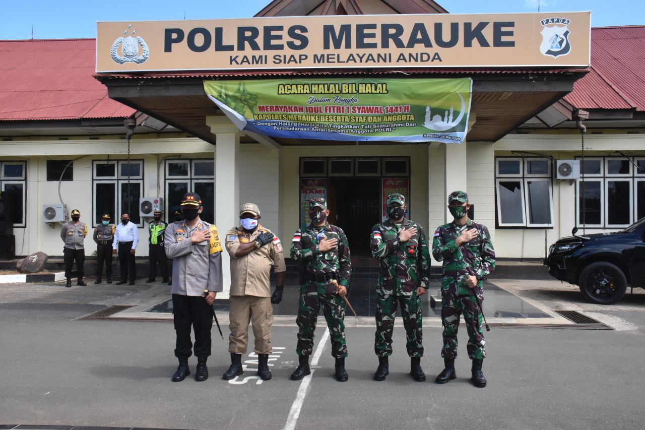 Danrem 174/ATW Bersama Bupati Kunjungi Markas Polres Merauke