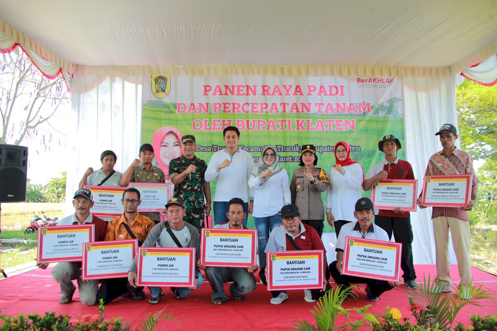 Panen Raya Padi di Trucuk, Bupati Berharap Harga Beras Turun Jelang Lebaran