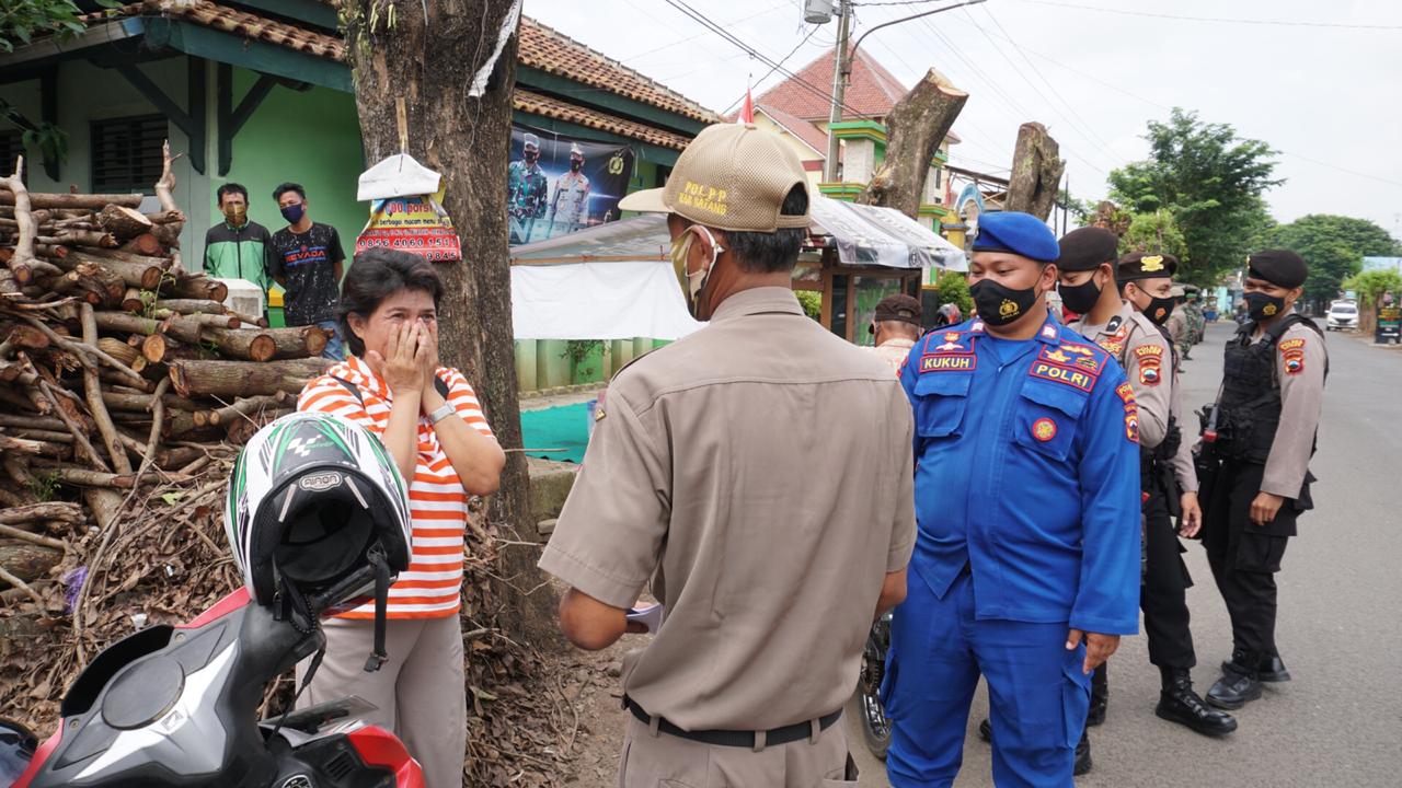 Satuan Tugas Penanganan dan Penanggulangan COVID-19 Kabupaten Batang Gencar Melakukan Operasi Yustisi 