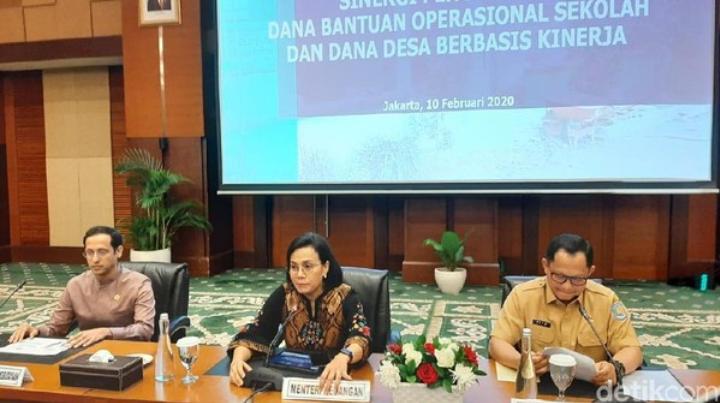 Kemenkeu Sri Mulyani Rombak Penyaluran Dana BOS