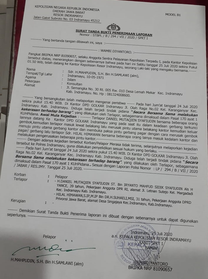 Tangkap !!!,  Daniel Muttaqin Syafiudin dan Hilal Hilmawan